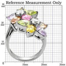 Load image into Gallery viewer, Kered Cocktail Ring - Stainless Steel, AAA CZ , Multi Color - TK111