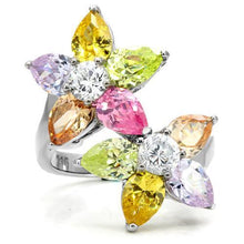 Load image into Gallery viewer, Kered Cocktail Ring - Stainless Steel, AAA CZ , Multi Color - TK111