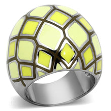 Load image into Gallery viewer, TK1173 - High polished (no plating) Stainless Steel Ring with Epoxy  in Multi Color