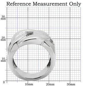 TK131 - High polished (no plating) Stainless Steel Ring with No Stone