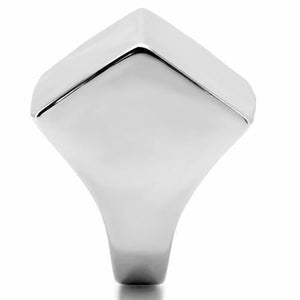 TK134 - High polished (no plating) Stainless Steel Ring with No Stone