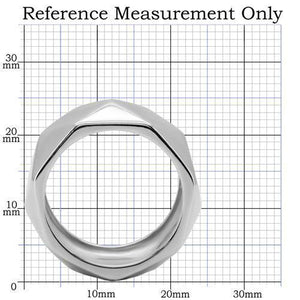 TK142 - High polished (no plating) Stainless Steel Ring with No Stone