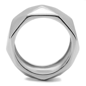 TK142 - High polished (no plating) Stainless Steel Ring with No Stone