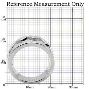 TK143 - High polished (no plating) Stainless Steel Ring with No Stone