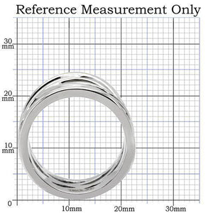 TK144 - High polished (no plating) Stainless Steel Ring with No Stone