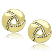 Load image into Gallery viewer, TK1499 - IP Gold(Ion Plating) Stainless Steel Earrings with Top Grade Crystal  in Clear