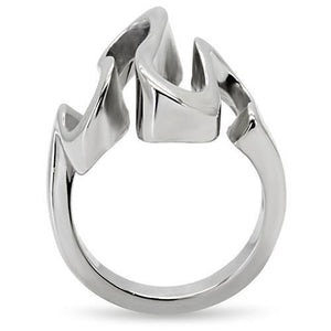 TK152 - High polished (no plating) Stainless Steel Ring with No Stone