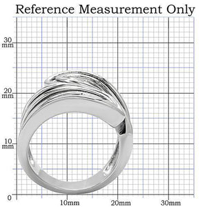 TK153 - High polished (no plating) Stainless Steel Ring with No Stone