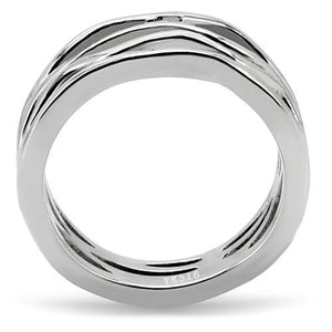 TK154 - High polished (no plating) Stainless Steel Ring with No Stone