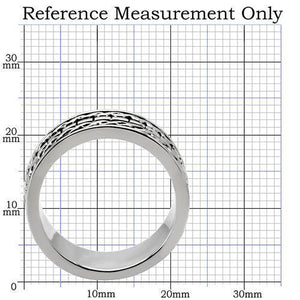 TK158 - High polished (no plating) Stainless Steel Ring with No Stone