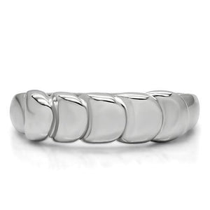 TK159 - High polished (no plating) Stainless Steel Ring with No Stone