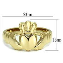 Load image into Gallery viewer, TK160G - IP Gold(Ion Plating) Stainless Steel Ring with No Stone