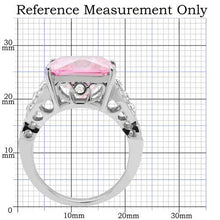 Load image into Gallery viewer, TK175 - High polished (no plating) Stainless Steel Ring with AAA Grade CZ  in Rose