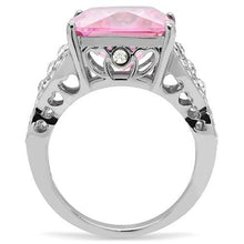 Load image into Gallery viewer, TK175 - High polished (no plating) Stainless Steel Ring with AAA Grade CZ  in Rose