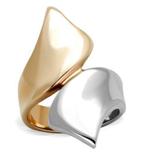 Load image into Gallery viewer, TK1793 - Two-Tone IP Rose Gold Stainless Steel Ring with No Stone