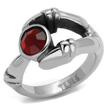 Load image into Gallery viewer, TK1970 - High polished (no plating) Stainless Steel Ring with Top Grade Crystal  in Siam