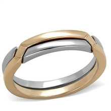 Load image into Gallery viewer, TK2031 - Two-Tone IP Rose Gold Stainless Steel Ring with No Stone