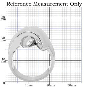 TK207 - High polished (no plating) Stainless Steel Ring with No Stone