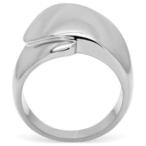 TK207 - High polished (no plating) Stainless Steel Ring with No Stone