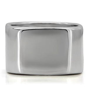 TK208 - High polished (no plating) Stainless Steel Ring with No Stone