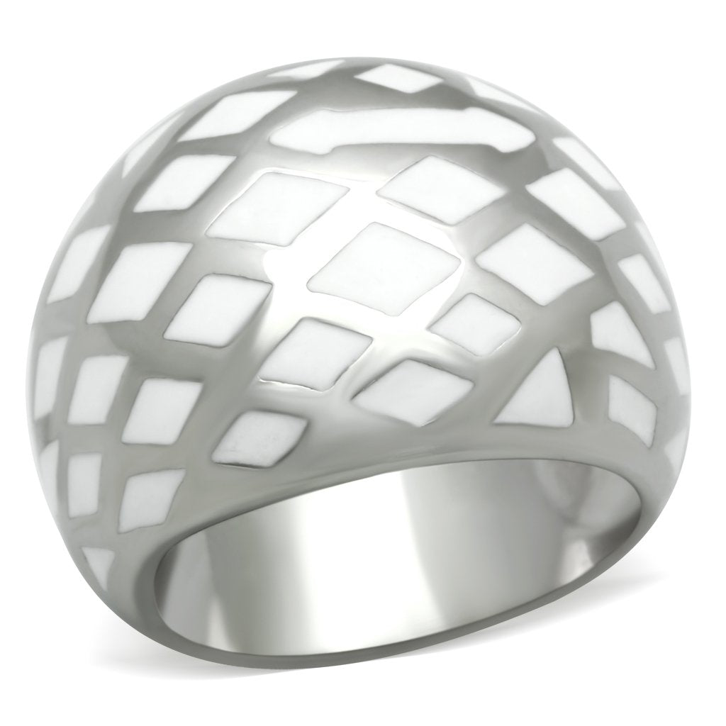 TK216 - High polished (no plating) Stainless Steel Ring with No Stone