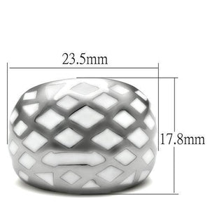 TK216 - High polished (no plating) Stainless Steel Ring with No Stone