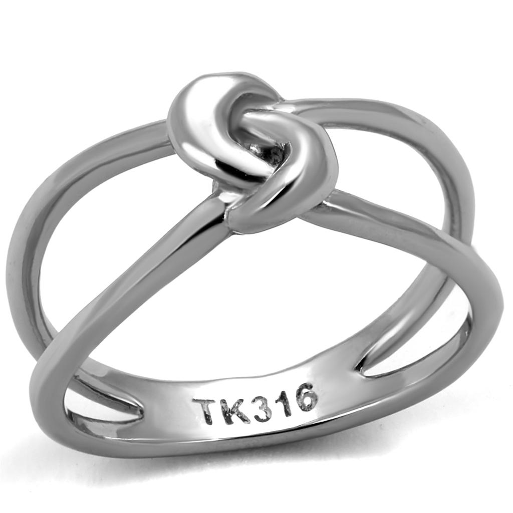 TK2262 - High polished (no plating) Stainless Steel Ring with No Stone