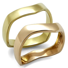 Load image into Gallery viewer, TK2265 - IP Gold &amp; IP Rose Gold (Ion Plating) Stainless Steel Ring with No Stone