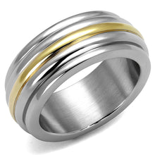 Load image into Gallery viewer, TK2390 - Two-Tone IP Gold (Ion Plating) Stainless Steel Ring with No Stone