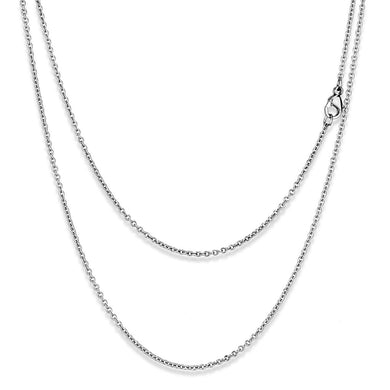 TK2423 - High polished (no plating) Stainless Steel Chain with No Stone