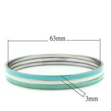 Load image into Gallery viewer, TK242 - High polished (no plating) Stainless Steel Bangle with No Stone