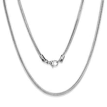 Load image into Gallery viewer, TK2430 - High polished (no plating) Stainless Steel Chain with No Stone