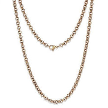 Load image into Gallery viewer, TK2438R - IP Rose Gold(Ion Plating) Stainless Steel Chain with No Stone