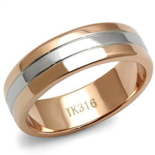 Load image into Gallery viewer, TK2569 - Two-Tone IP Rose Gold Stainless Steel Ring with No Stone