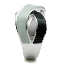 Load image into Gallery viewer, TK265 - Rhodium Stainless Steel Ring with Epoxy  in No Stone