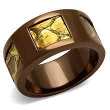 Load image into Gallery viewer, TK2702 - IP Coffee light Stainless Steel Ring with No Stone