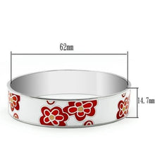 Load image into Gallery viewer, TK288 - High polished (no plating) Stainless Steel Bangle with Epoxy  in No Stone