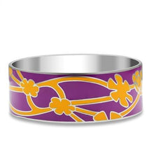 Load image into Gallery viewer, TK290 - High polished (no plating) Stainless Steel Bangle with Epoxy  in No Stone