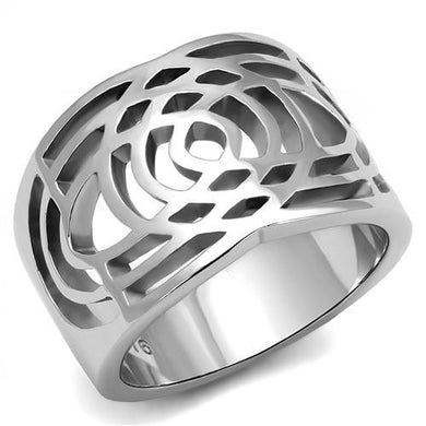 TK3039 - High polished (no plating) Stainless Steel Ring with No Stone