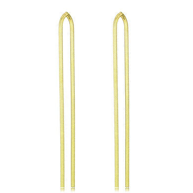 TK3531 - IP Gold(Ion Plating) Stainless Steel Earrings with No Stone