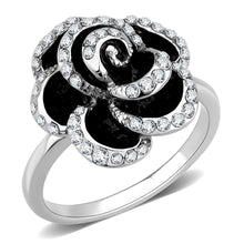 Load image into Gallery viewer, TK3577 - No Plating Stainless Steel Ring with Top Grade Crystal  in Clear