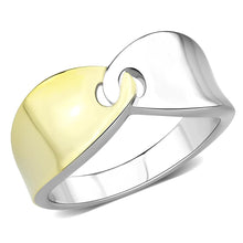 Load image into Gallery viewer, TK3630 - Two-Tone IP Gold (Ion Plating) Stainless Steel Ring with No Stone