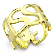 Load image into Gallery viewer, TK3640 - IP Gold(Ion Plating) Stainless Steel Ring with No Stone