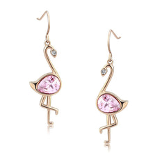 Load image into Gallery viewer, TK3663 - IP Rose Gold(Ion Plating) Stainless Steel Earrings with AAA Grade CZ  in Rose