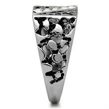 Load image into Gallery viewer, TK367 - High polished (no plating) Stainless Steel Ring with Top Grade Crystal  in Clear