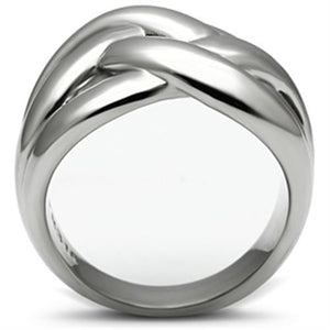 TK396 - High polished (no plating) Stainless Steel Ring with No Stone