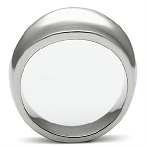 TK397 - High polished (no plating) Stainless Steel Ring with No Stone