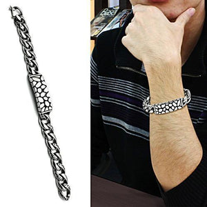 TK449 - High polished (no plating) Stainless Steel Bracelet with No Stone