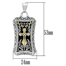 Load image into Gallery viewer, TK455 - Gold+Rhodium Stainless Steel Chain Pendant with No Stone