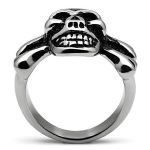 TK474 - High polished (no plating) Stainless Steel Ring with No Stone